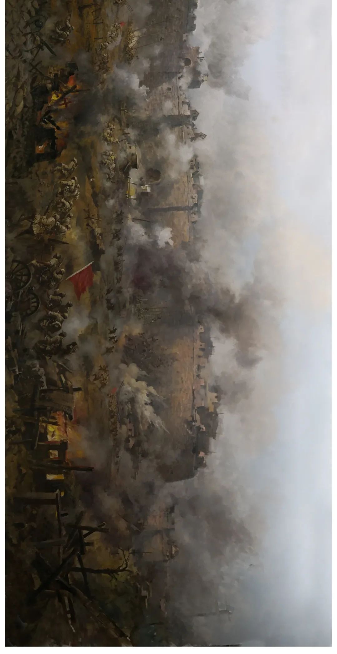 场景艺术专栏|潍县战役——李武,潘文阁,周福先革命战争题材大型画作