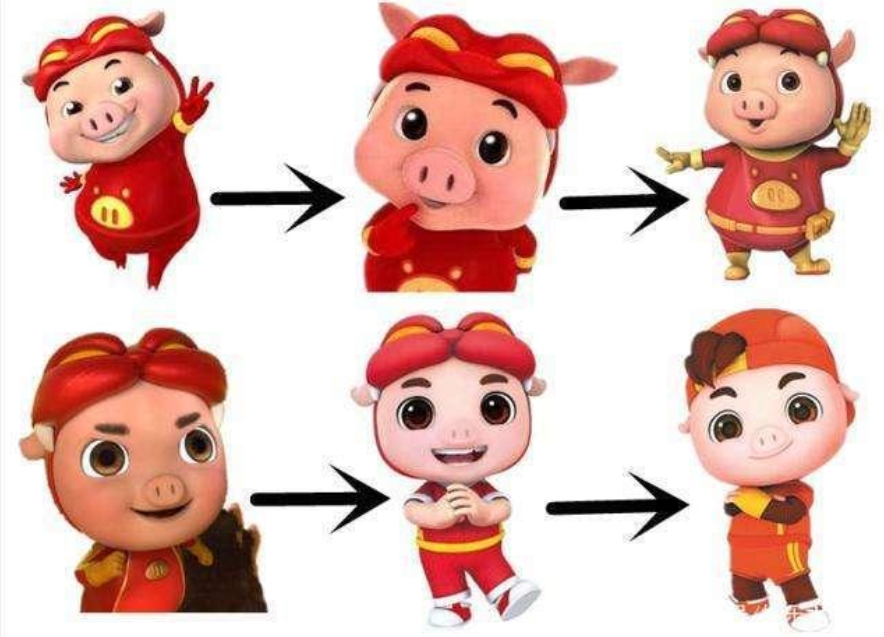 童年角色的整容史:小咕咚长开了,猪猪侠应该要改名