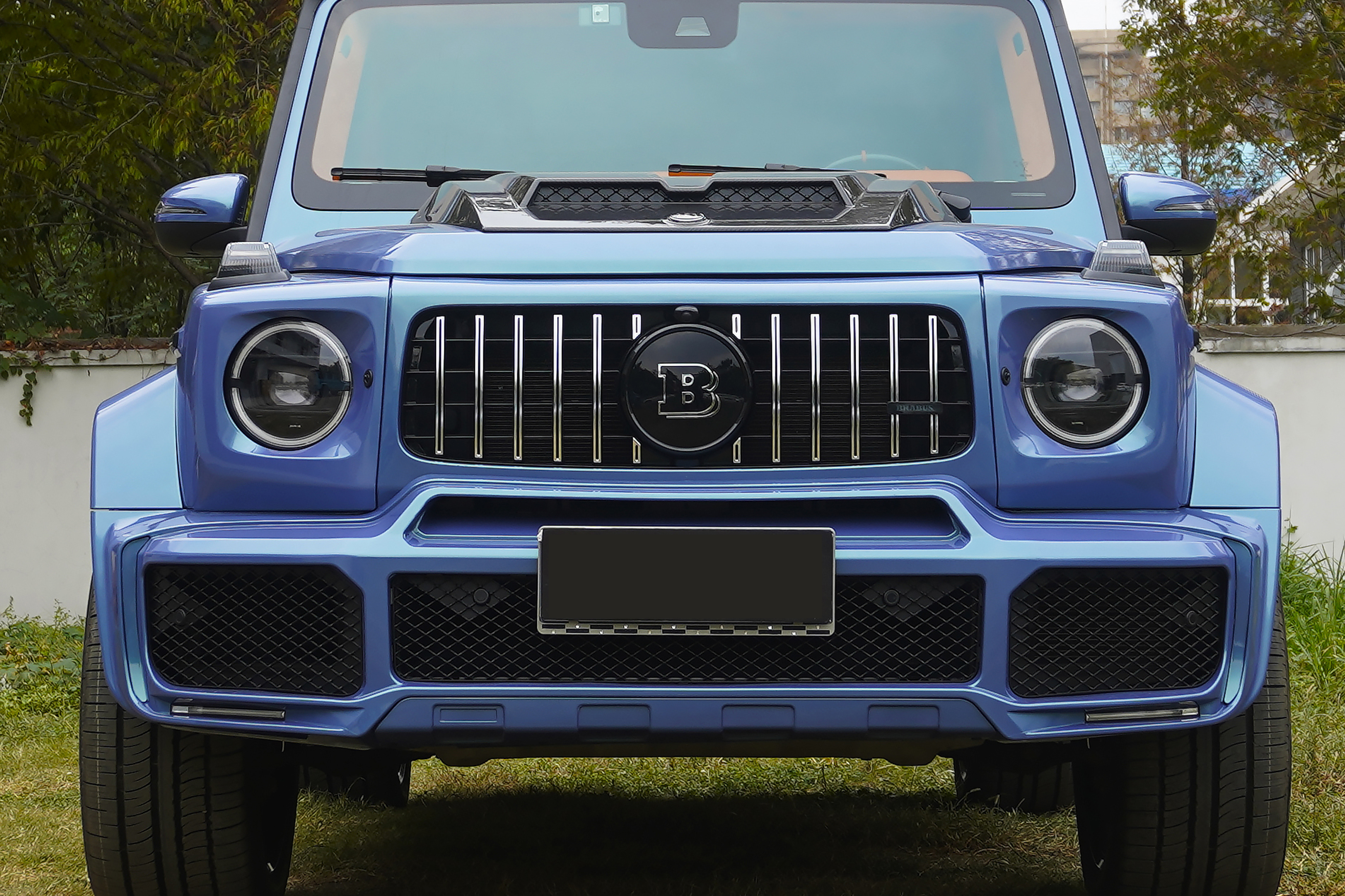 「没有普通的大g」奔驰g500升级巴博斯宽体包围