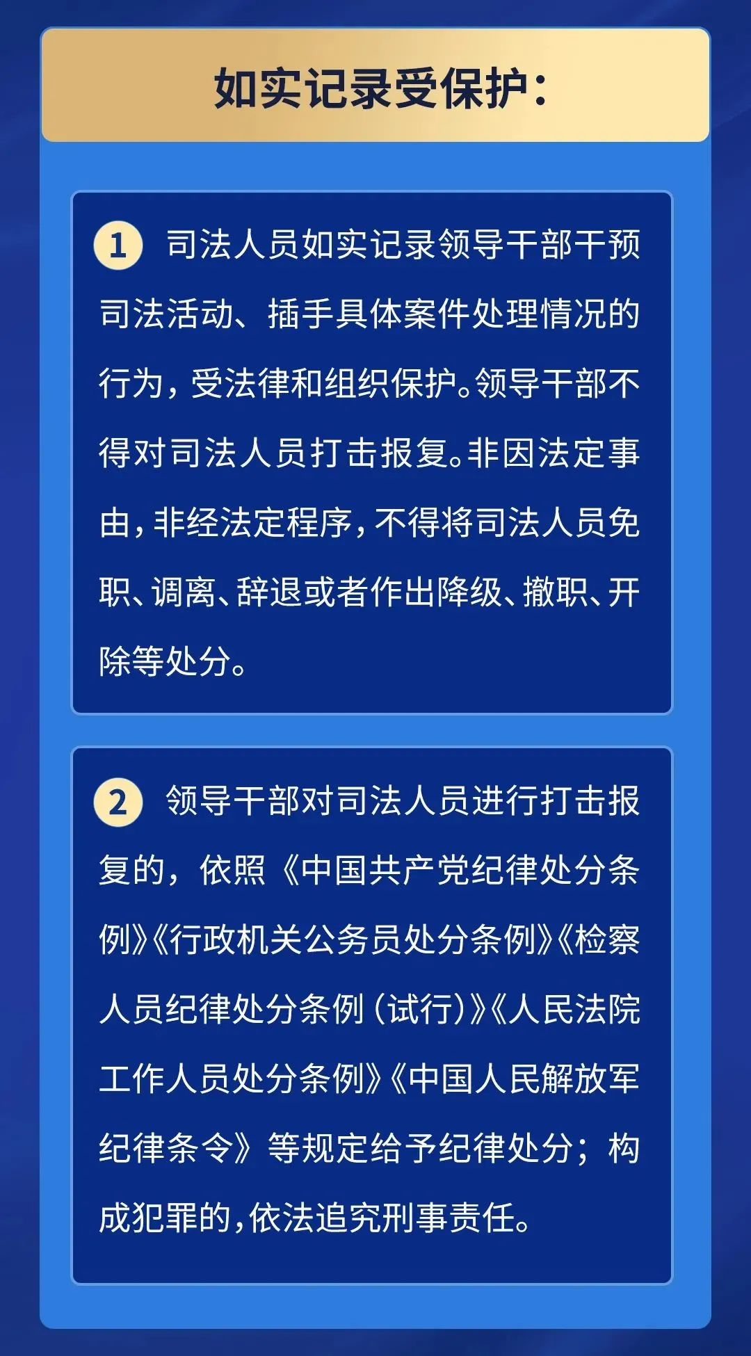 领导干部干预司法活动,插手具体案件处理的记录,通报和责任追究规定