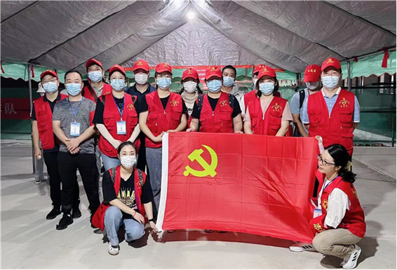 高邮市科技局志愿者下沉菱塘共抗疫