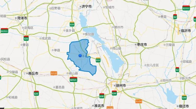 丰县地理位置图图片