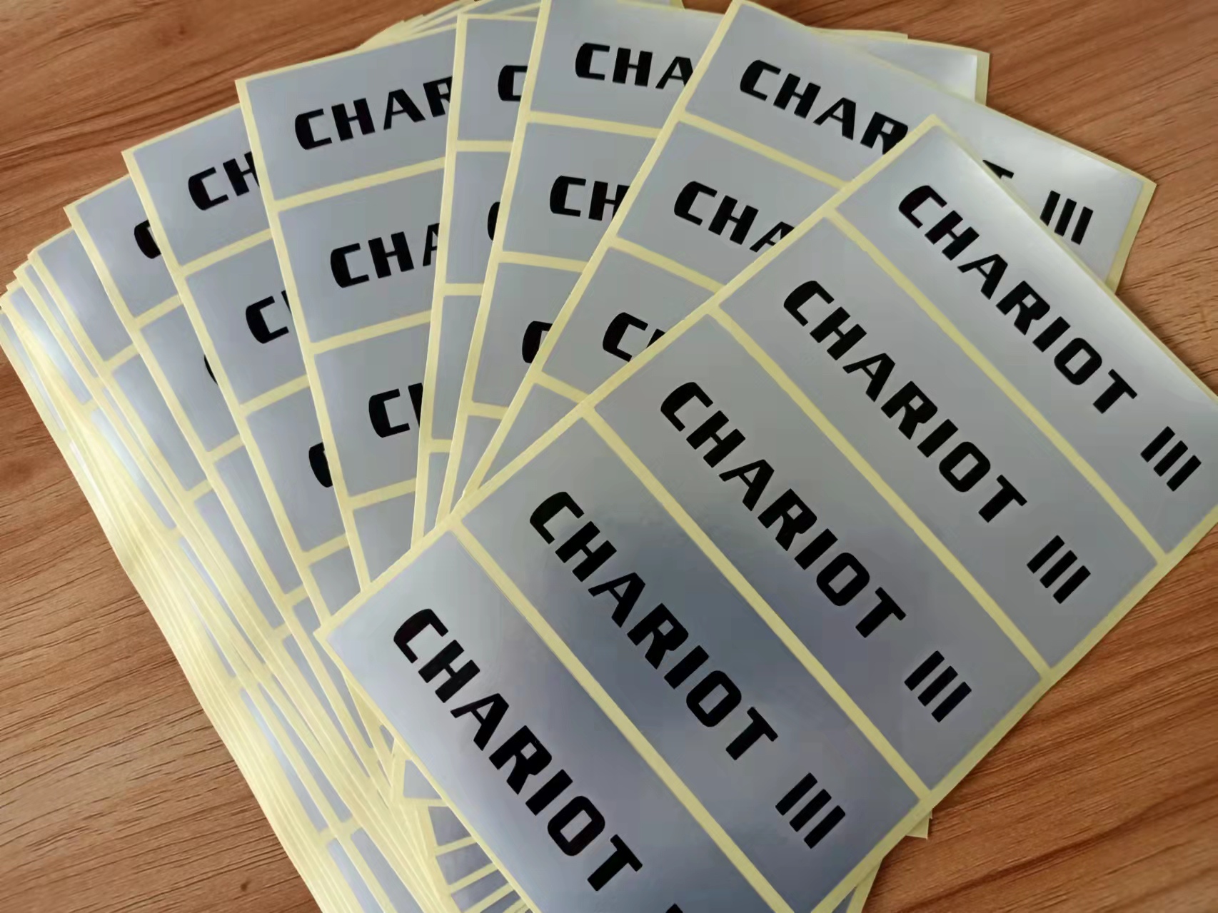 原创设计哑银铜版纸不干胶标签印刷效果一览