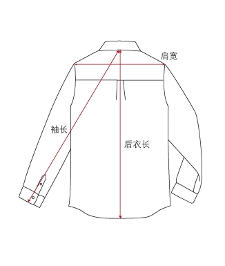 上衣测量标准示意图图片