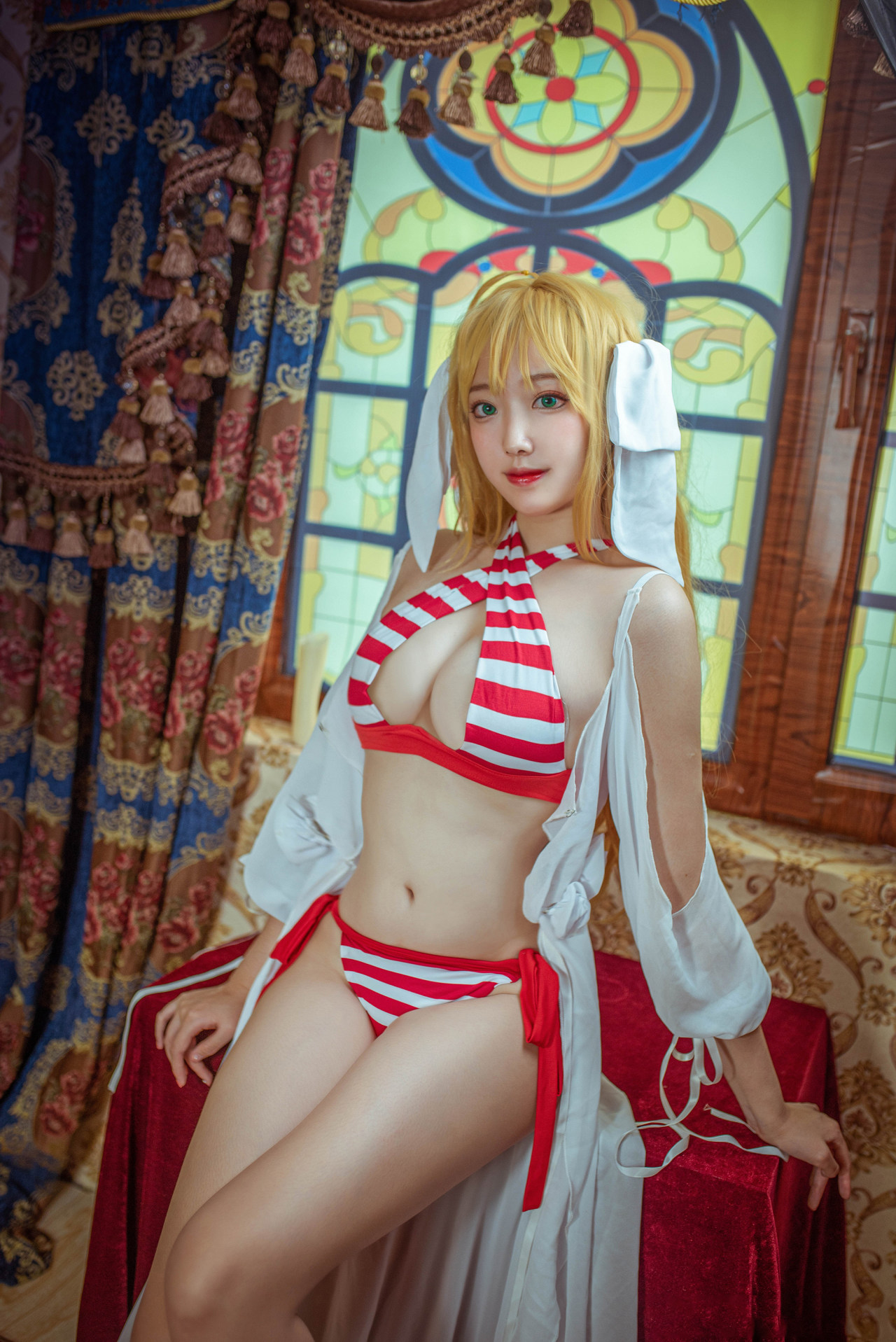 《fgo》尼禄泳衣cosplay