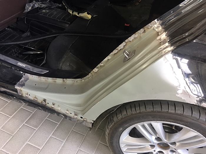 后叶子板切割修复价格 左后翼子板能钣金修复起来