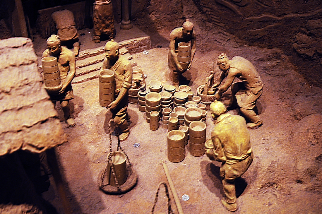 古代陶器制作过程图片图片