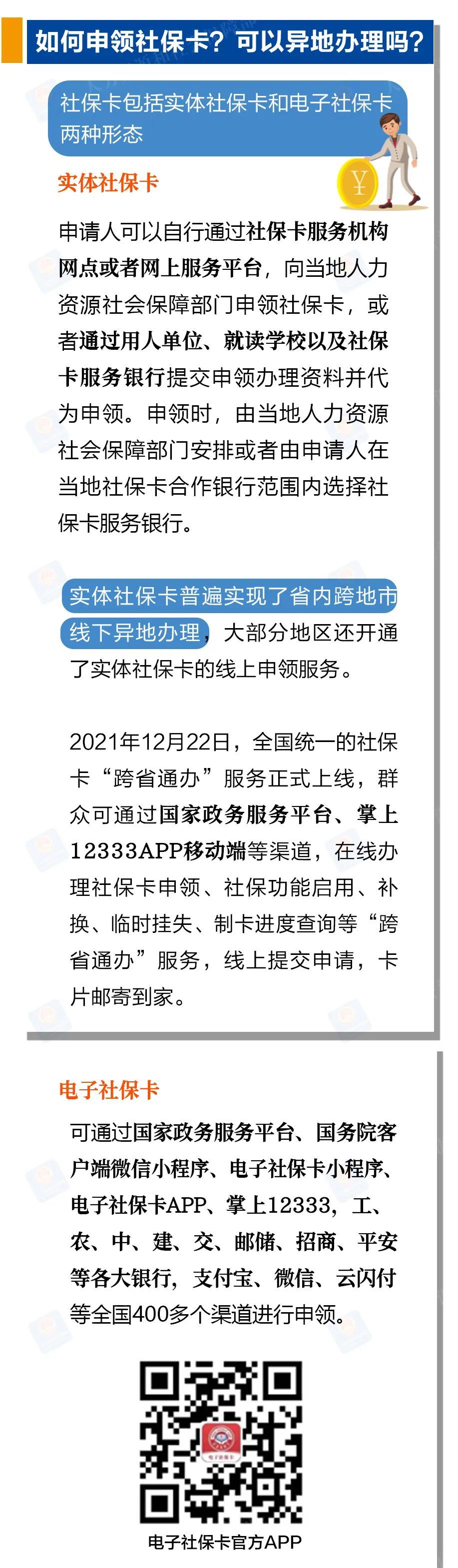 社保卡使用指南来啦!一图看懂