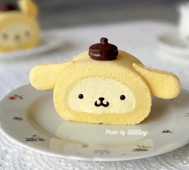 布丁狗芒果奶油蛋糕卷附详细教程