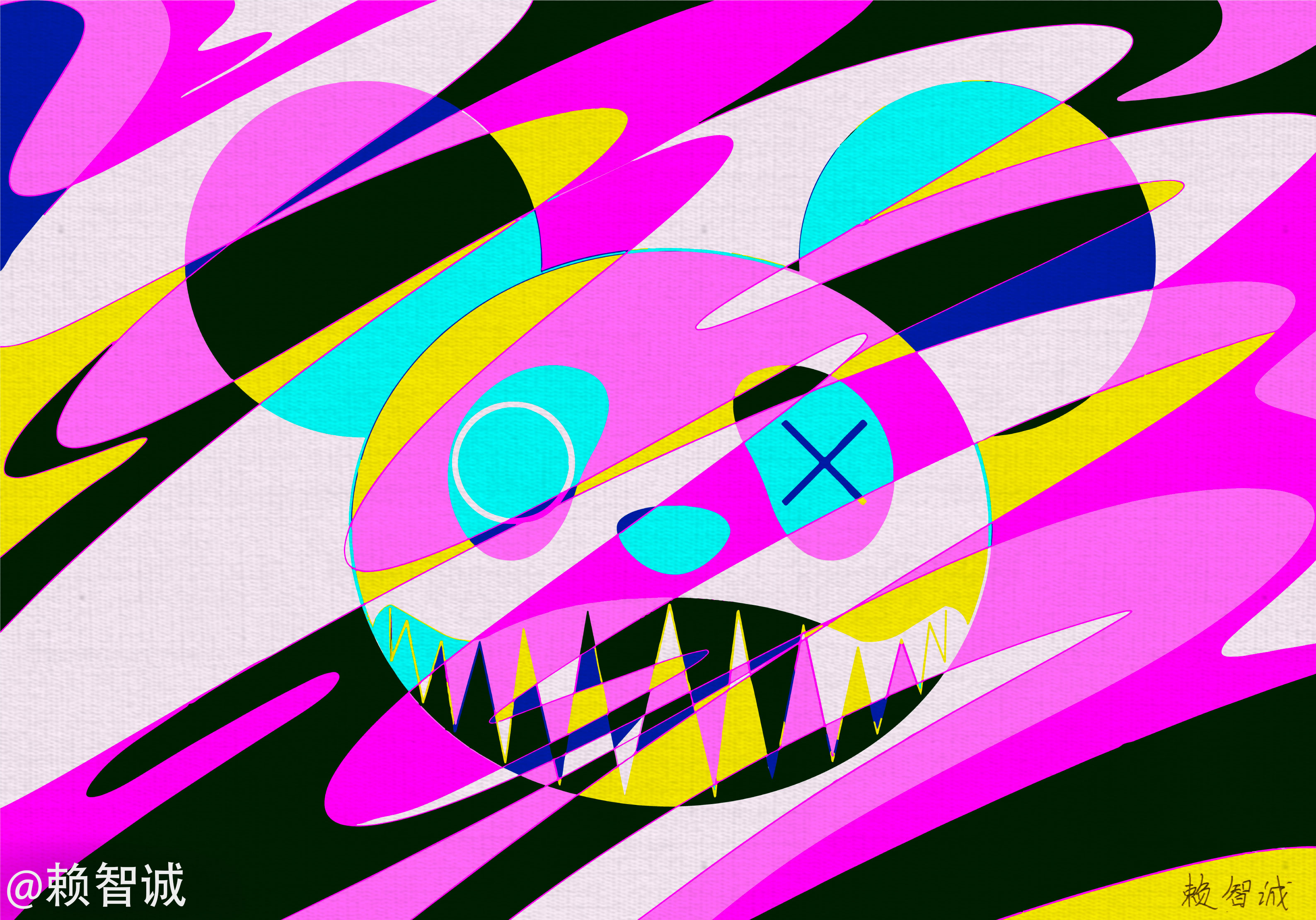 潮流艺术家赖智诚,各大潮流艺术家签约阿莫艺潮流艺术画廊