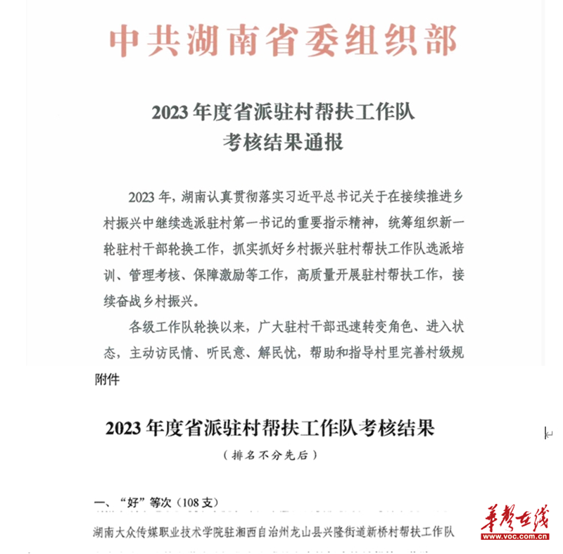 强乡村振兴"接棒人 第二轮次驻村帮扶工作队年度考核取得优异成绩