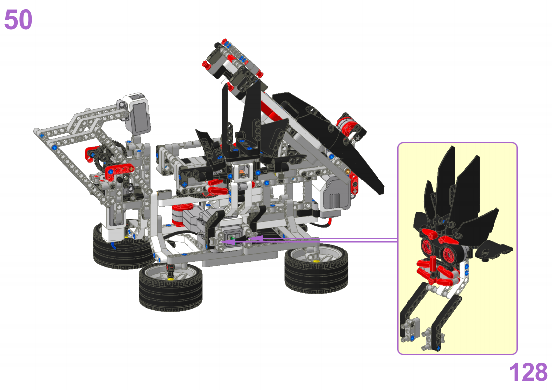 ev3魔方机器人搭建图119-133