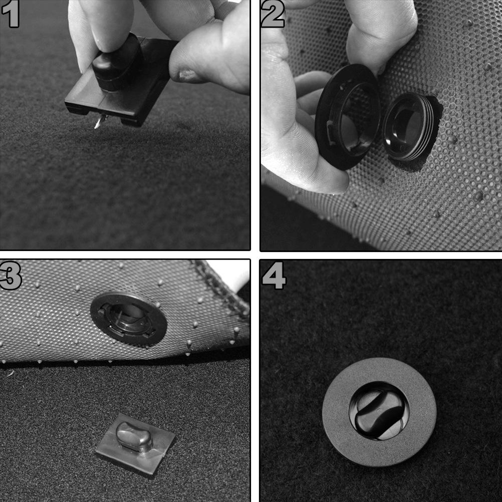 汽车脚垫卡扣拆图解图片