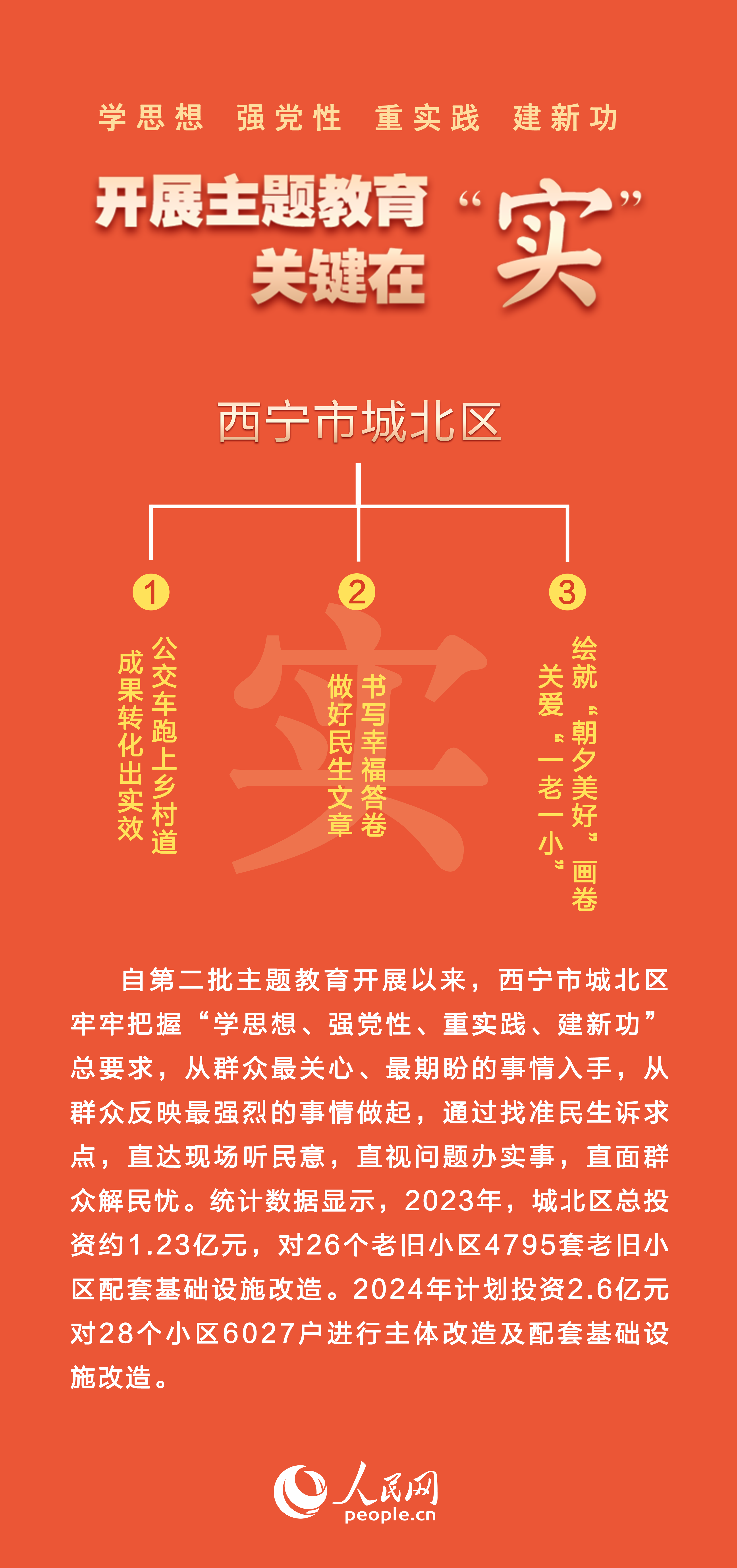 青海省西宁市城北区:织密基层保障网 推动主题教育走深走实