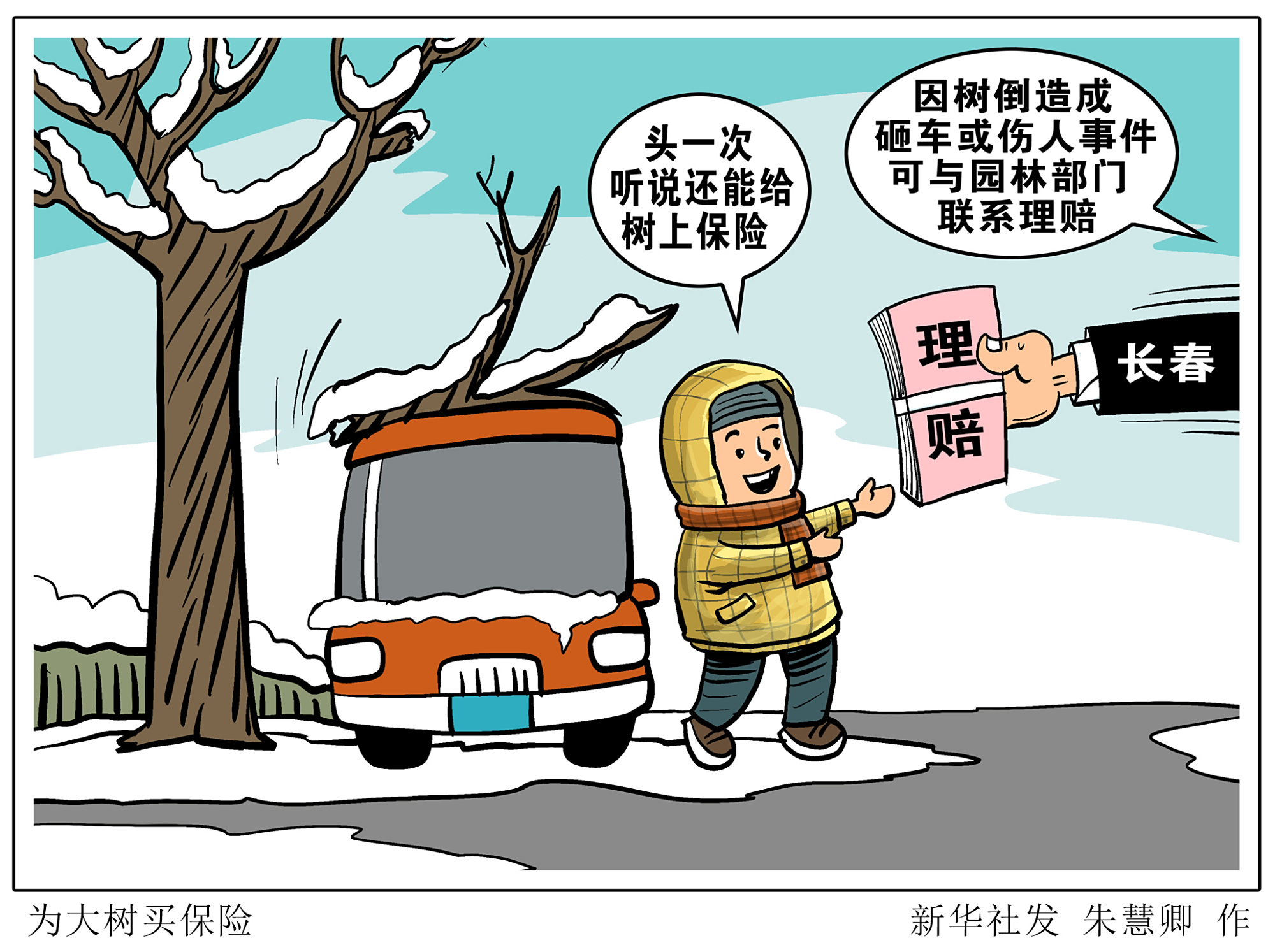 (图表·漫画)「社会」为大树买保险