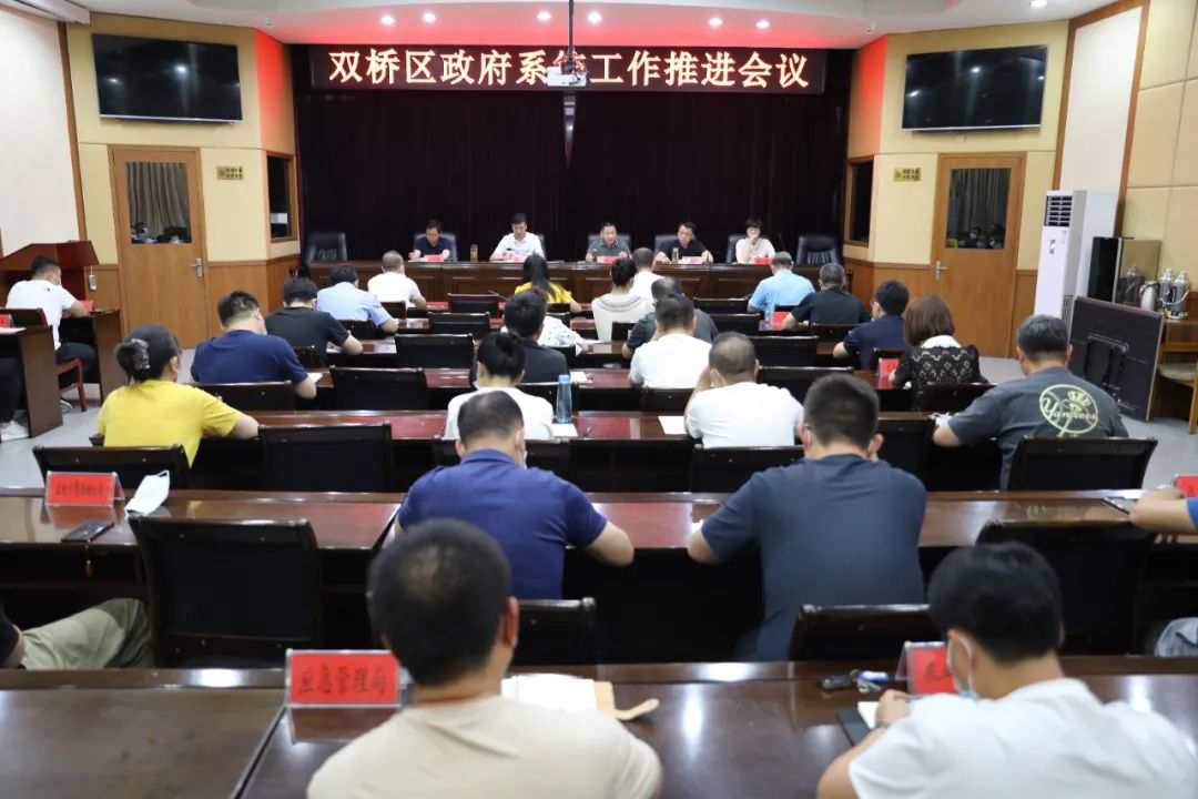 杨磊主持召开全区政府系统工作推进会议