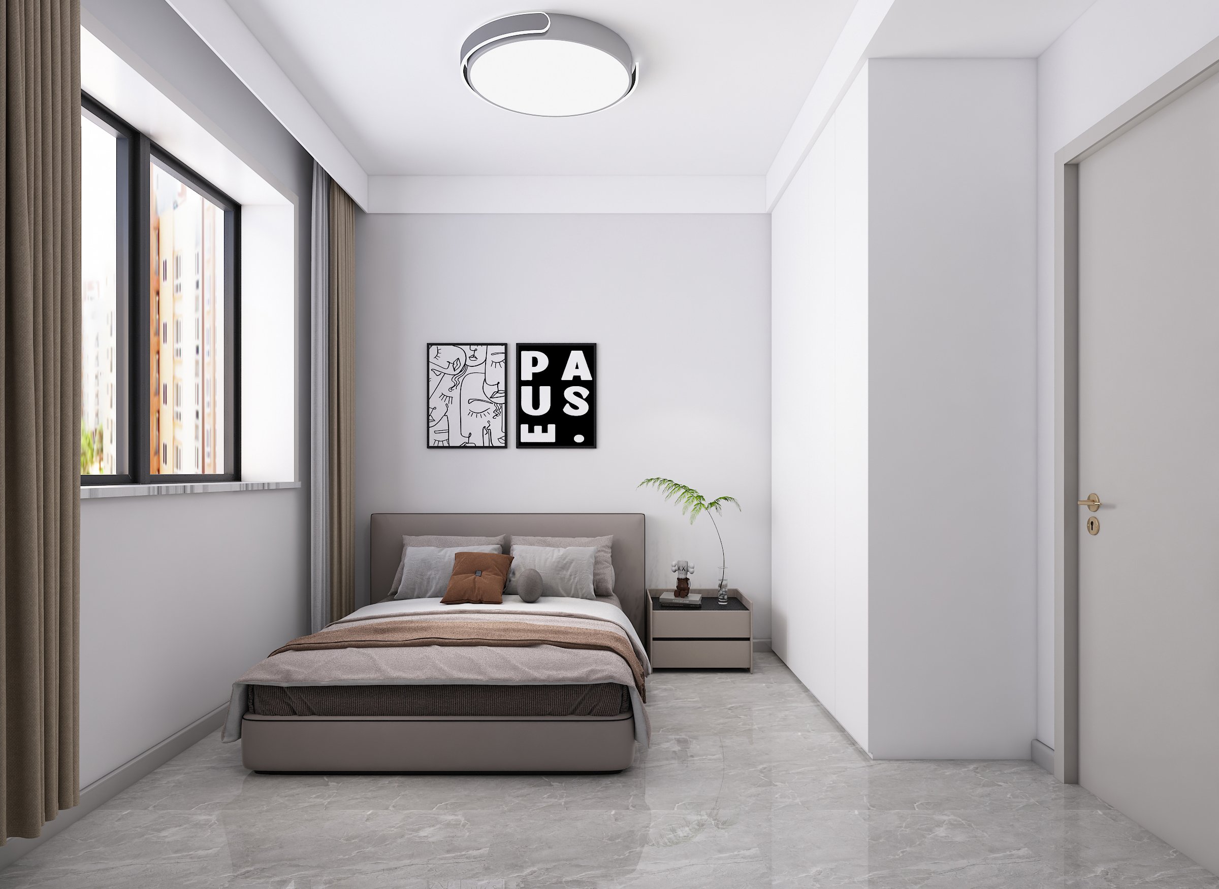 正基九宸120平现代风,完美的诠释现代空间感