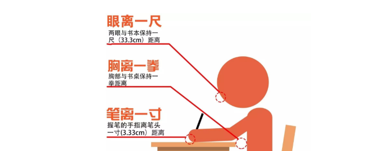 正确坐姿一拳一尺一寸中一尺是指