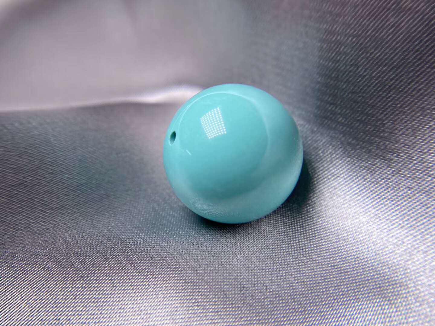 喇叭山绿松石圆珠