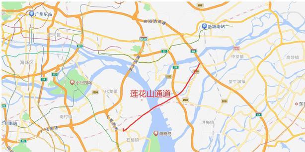 番禺莲花大道线路图图片