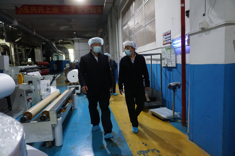 市工业和信息化局胡晓清副局长调研督导企业疫情防控工作