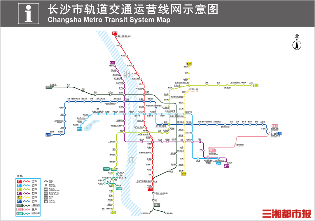 长沙地铁规划图图片