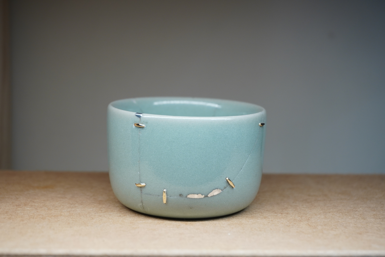 惜物之心陶瓷器修补艺术金缮锔瓷培训,在乎东西金缮教室