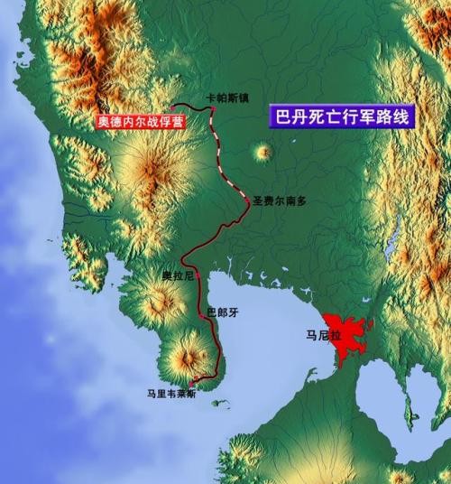 巴丹半岛地图图片