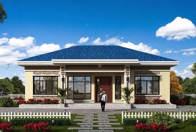这栋单层农村自建房,你值得拥有!(14.63m*9.63m)