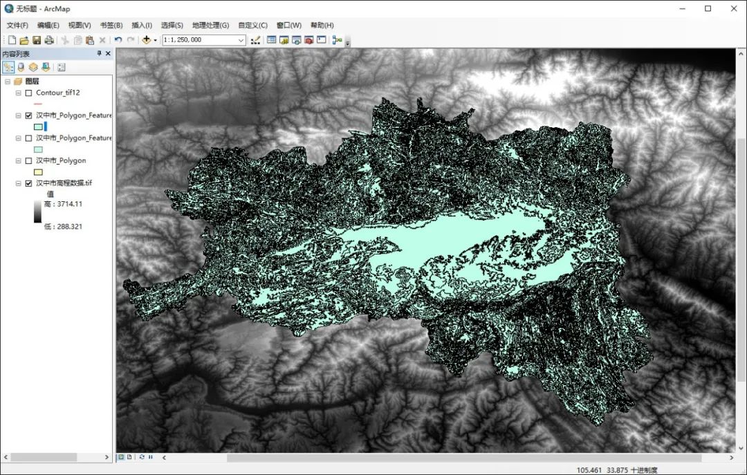 「技術」如何使用arcgis生成矢量的分層設色地形圖?