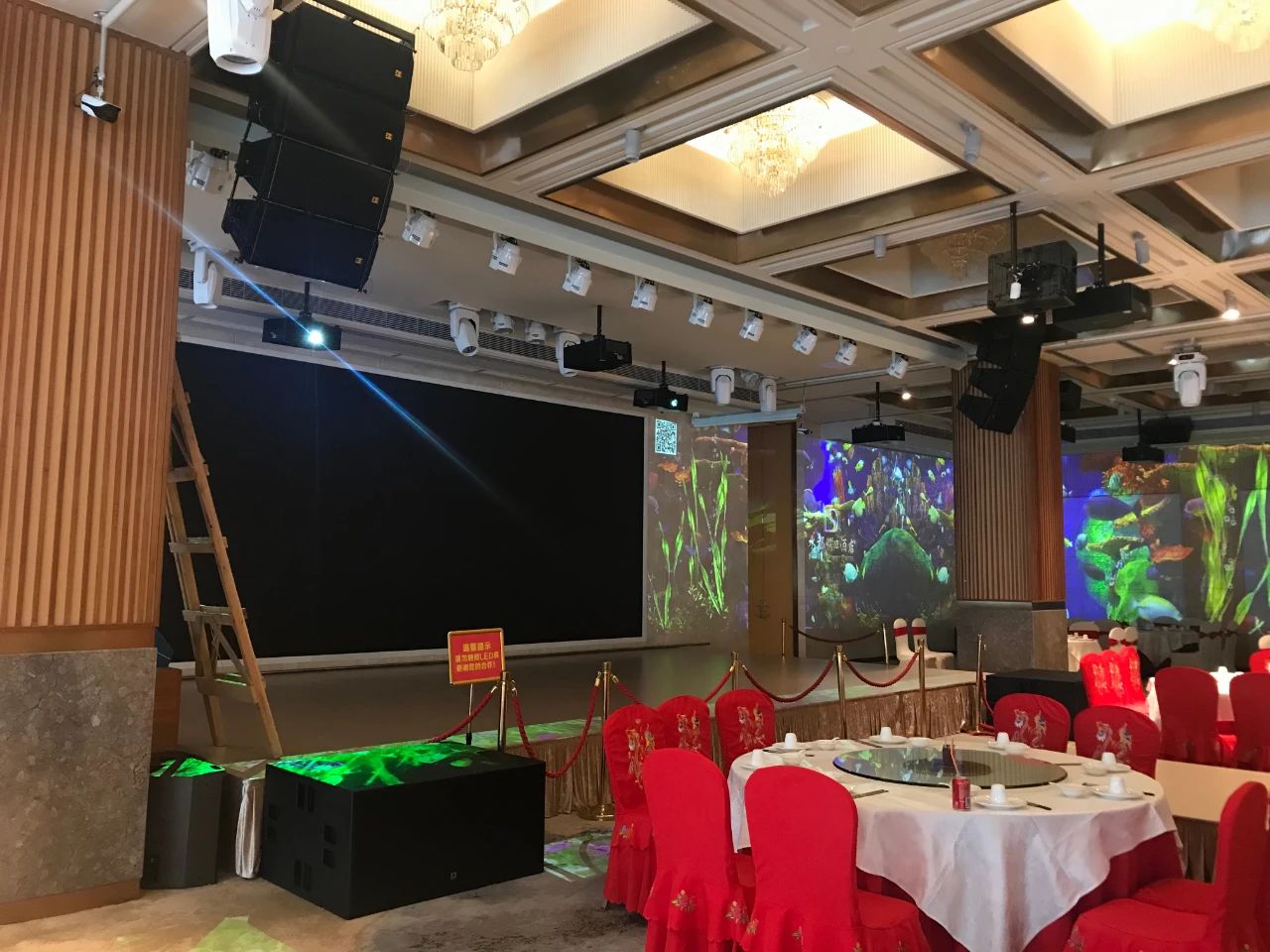 「萬星音响」发声深圳水都假日酒店宴会厅