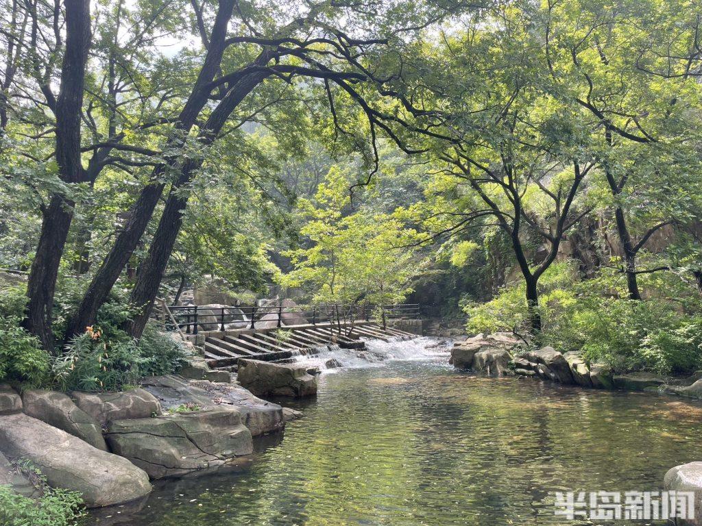 青岛北九水风景区图片