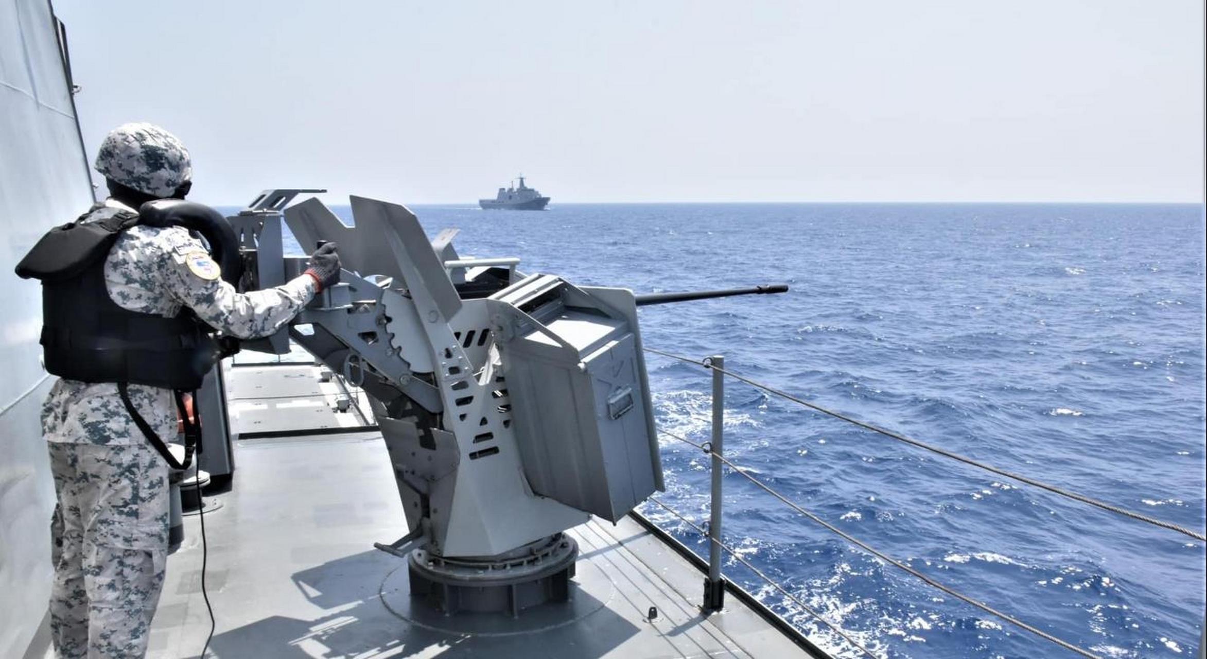 4月21日,中国建造的泰国海军北大年级那拉提瓦号近海巡逻舰,在中国