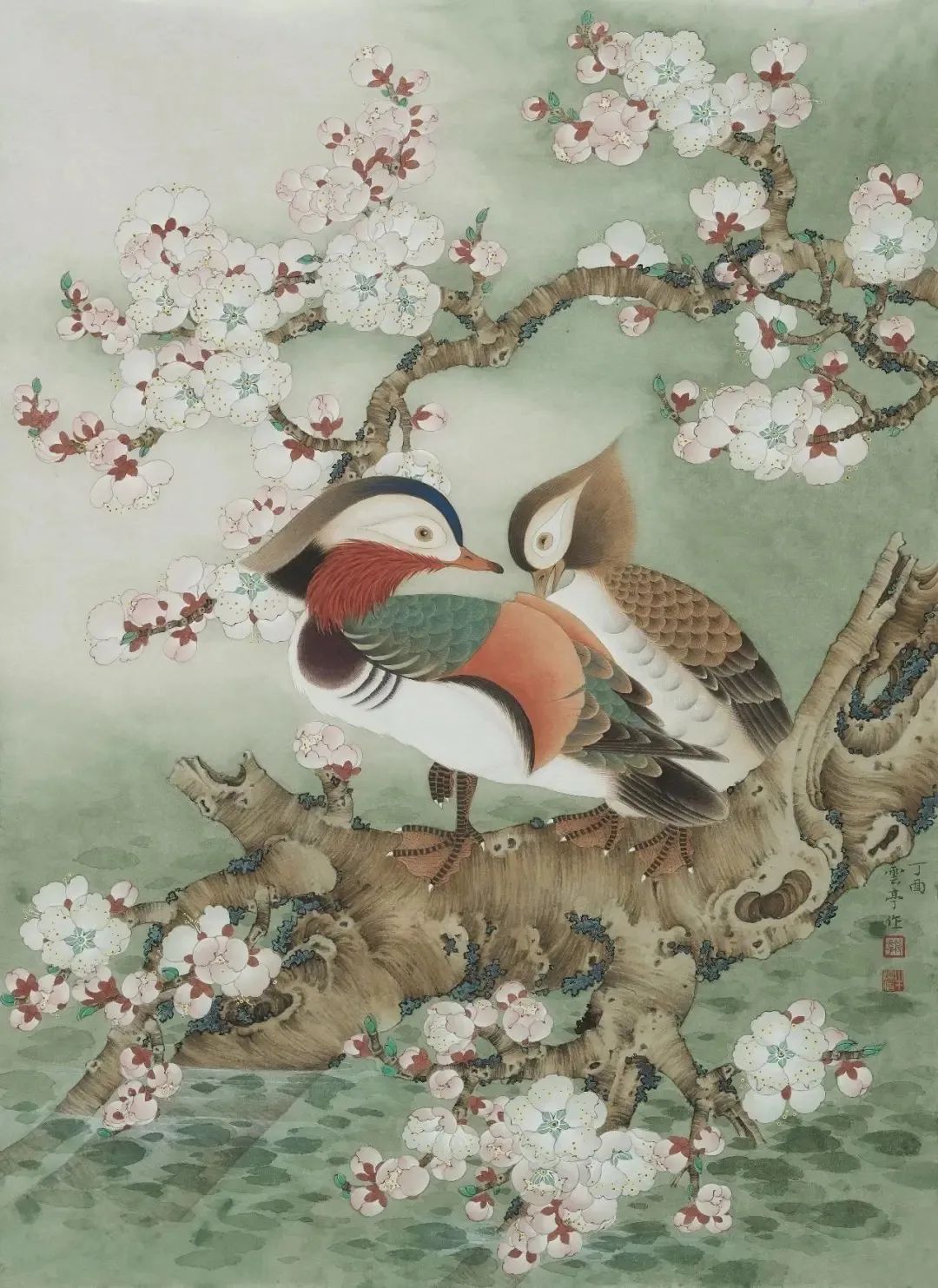 " 人静独闻幽鸟语,风来时有异花香……" 丨牛鹏飞 · 绘