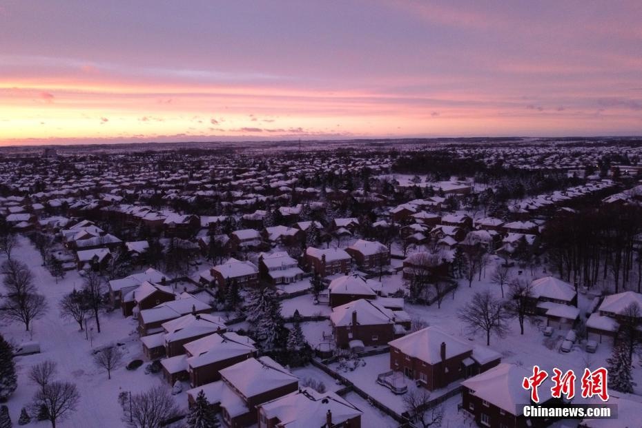 暴风雪席卷加拿大多伦多「组图」