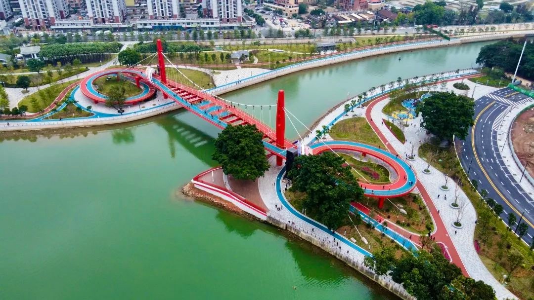 春节游玩新去处!连接两大公园,江门这座网红桥正式开通!