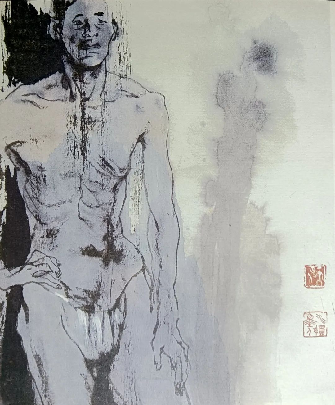 艺推|国美教授刘国辉水墨人体画集精选