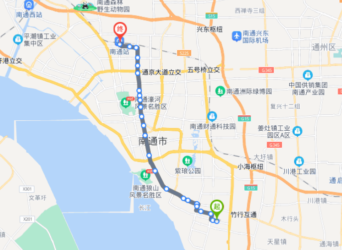 南通公交线路图图片