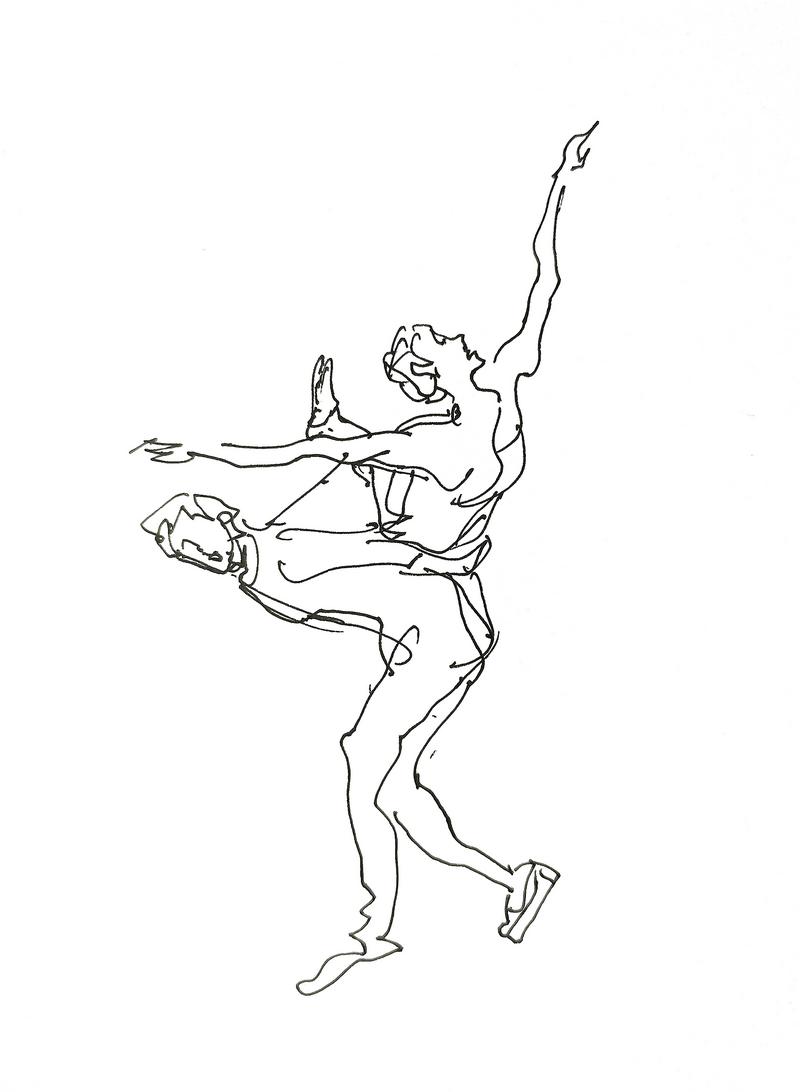 广州美院教授用速写定格谷爱凌的惊天一跳,展现冬奥之美!