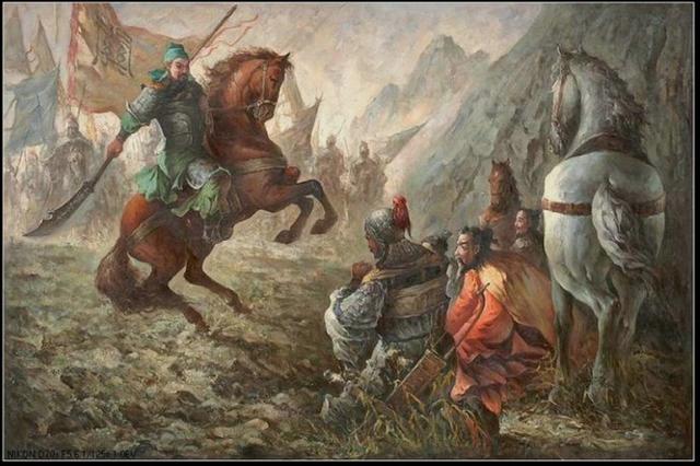 一组颇为少见的《三国演义》油画,意境苍凉