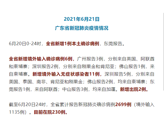  广东省最新传染疫情报告公布(广东省最新疫情通报数据)