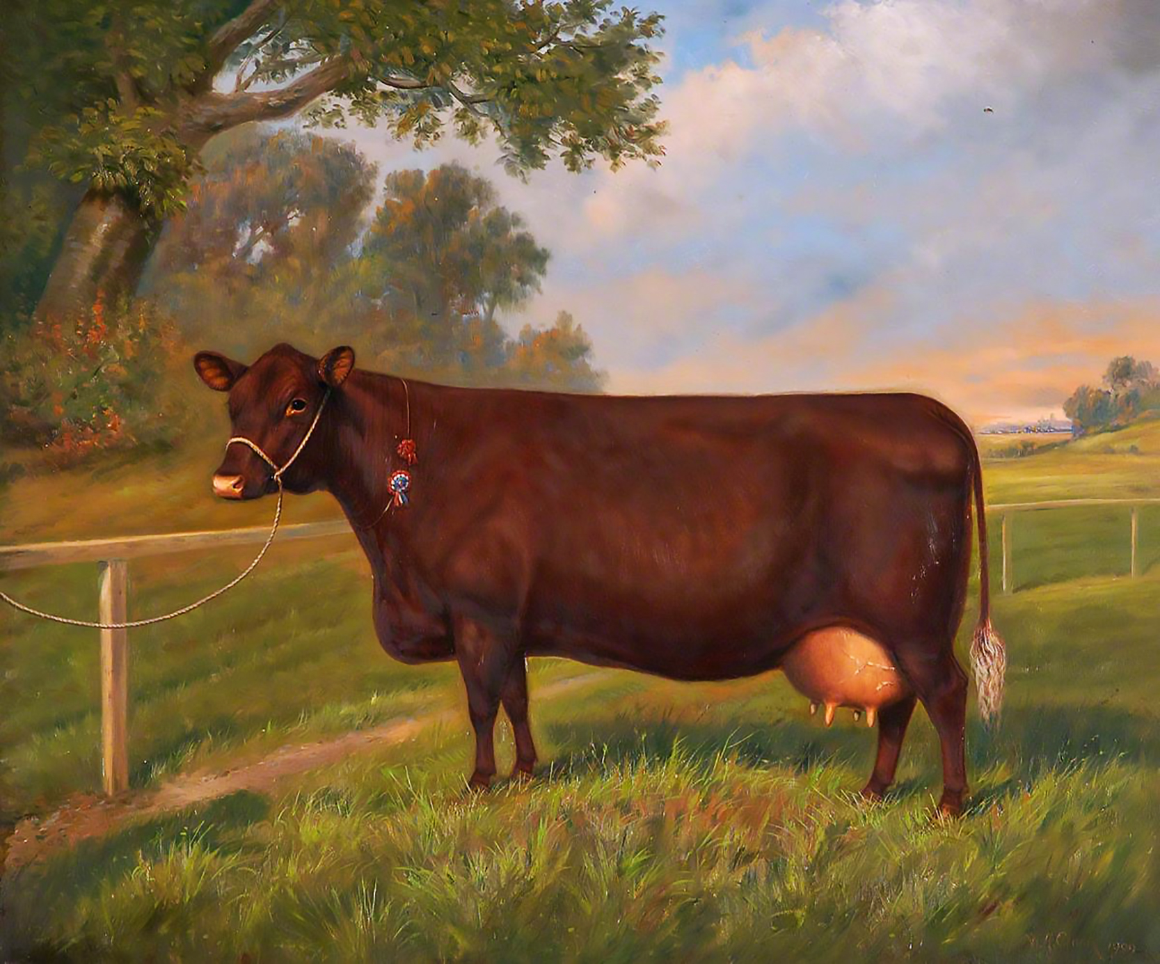 为什么画成这样?英国油画中的奶牛几乎是完全长方形的