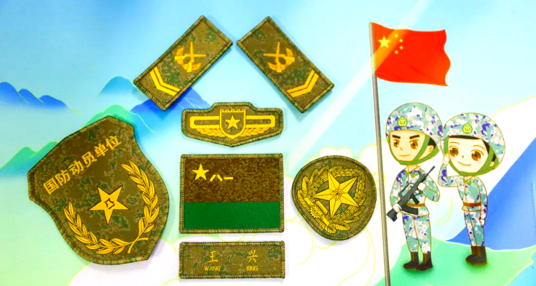 通过胸标,军种旗帜,臂章等特色配饰,依然能够