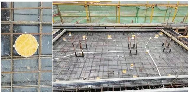 轴线定位→固定止水节→浇捣板面→拆除模板→砌体