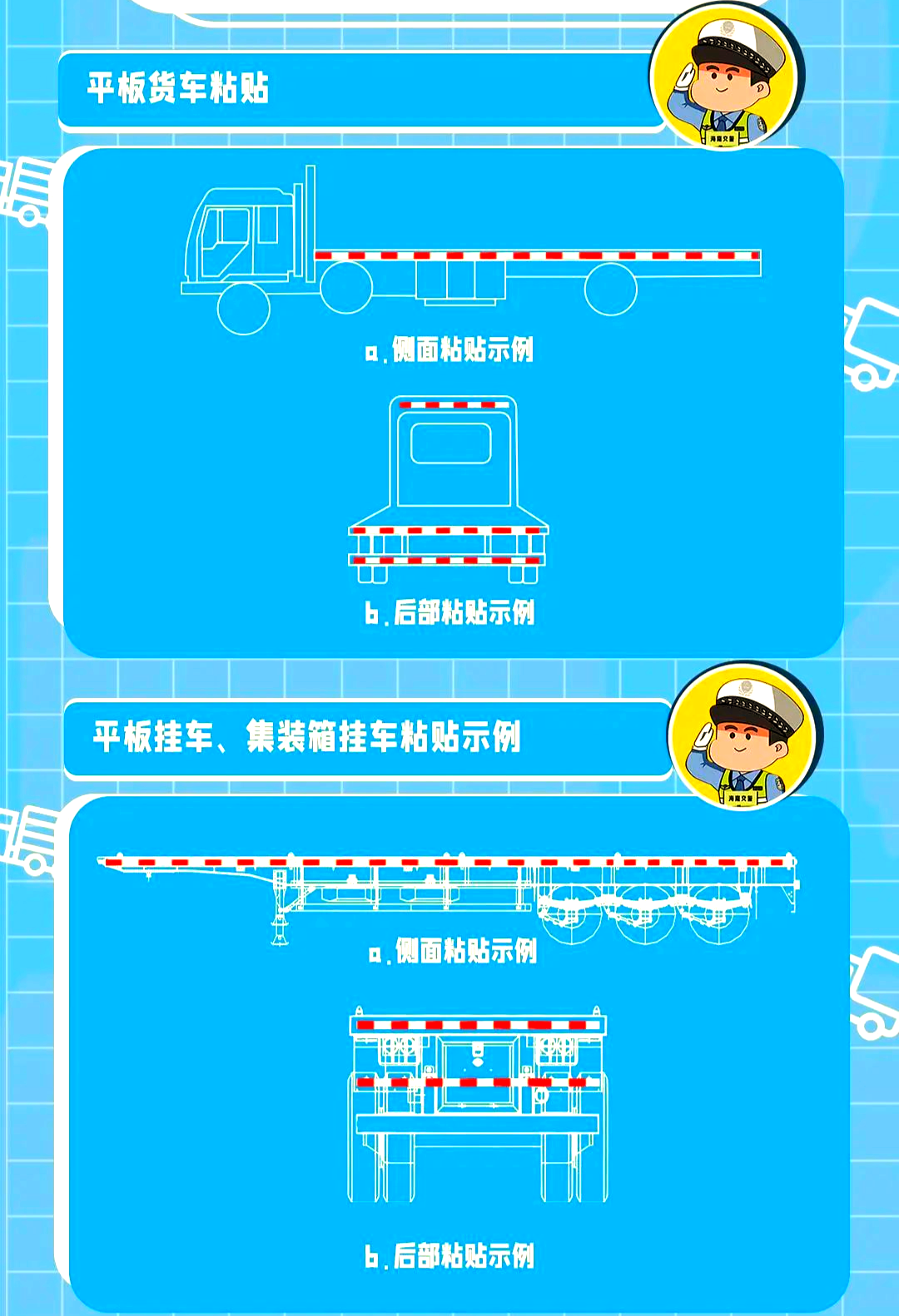 货车反光标识作用与正确粘贴指南