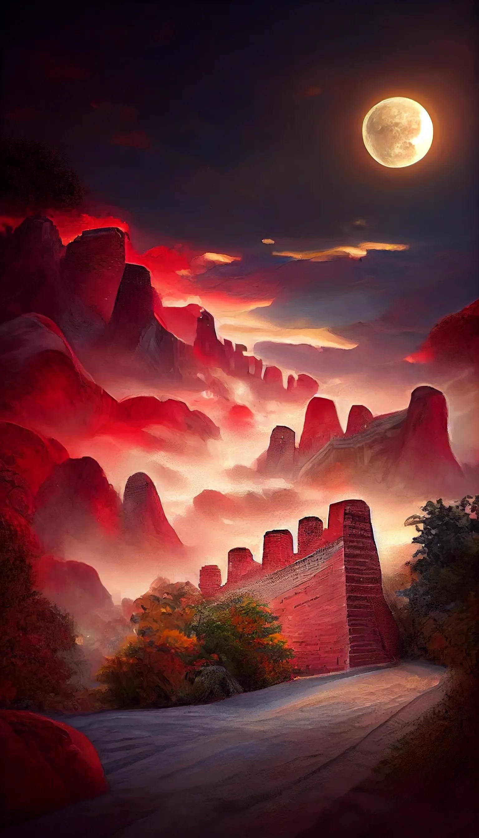 长城壁纸,万里长城憾玉皇,蜿蜒屹立世无双