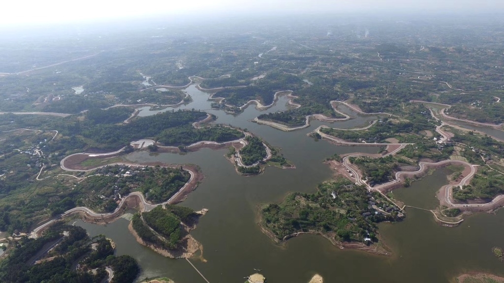 自贡青龙湖湿地公园图片