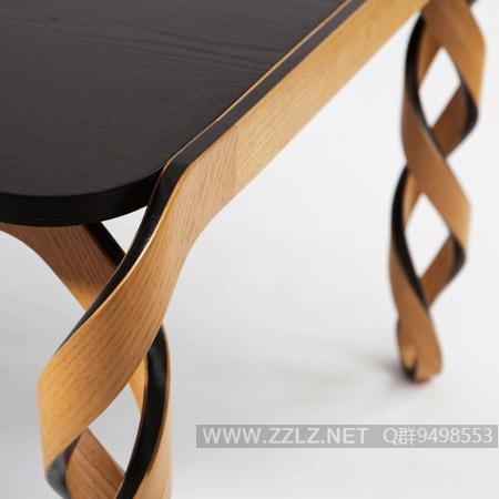 dna双螺旋桌腿桌子设计欣赏_创意生活