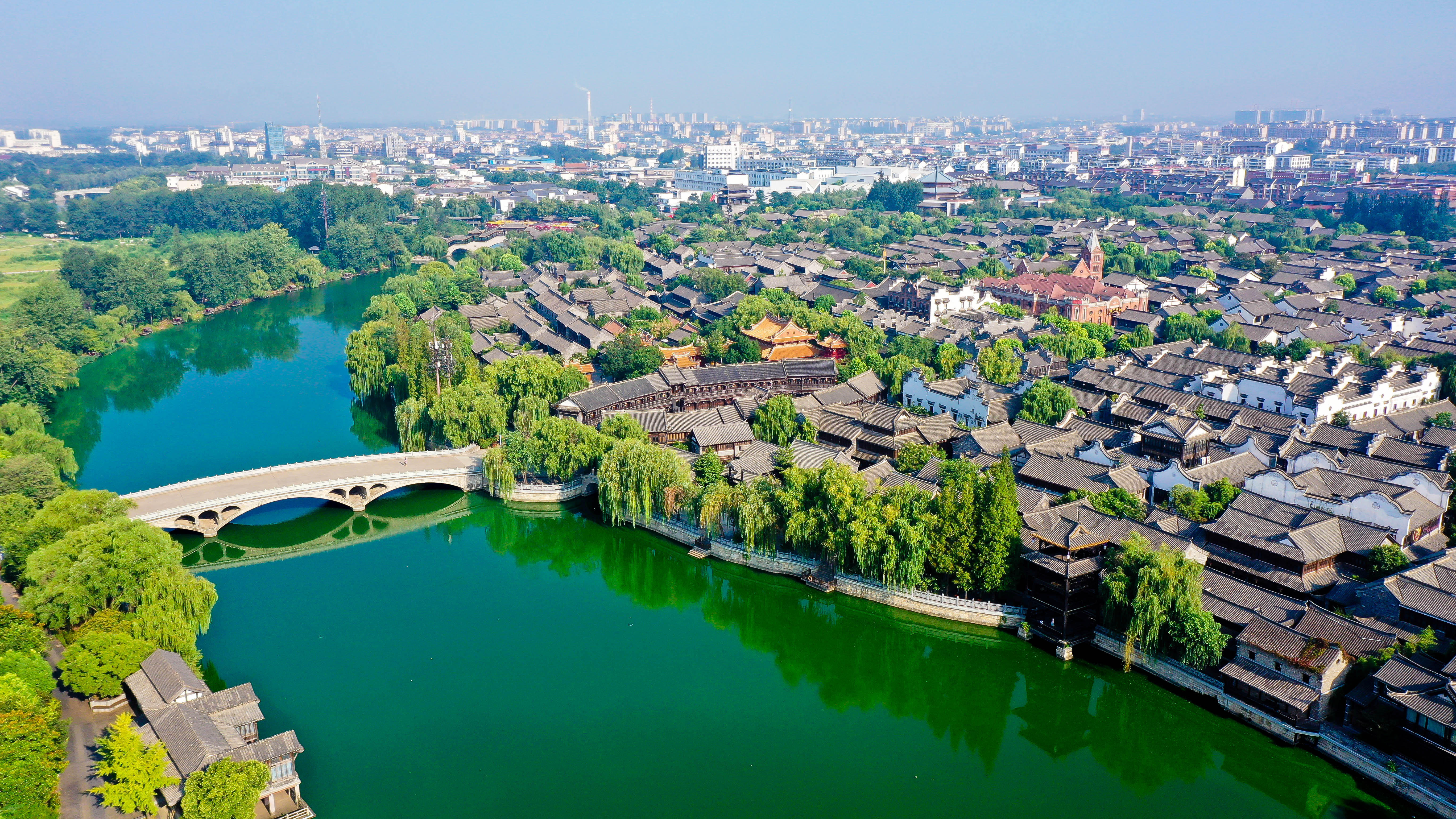 京杭大运河山东段城市图片