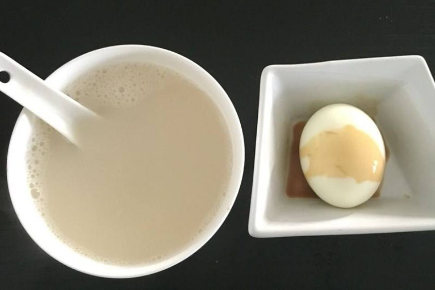 豆浆鸡蛋图片真实图片